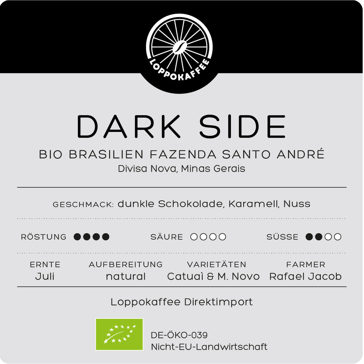 BIO DARK SIDE Brasilien Ernte 2025