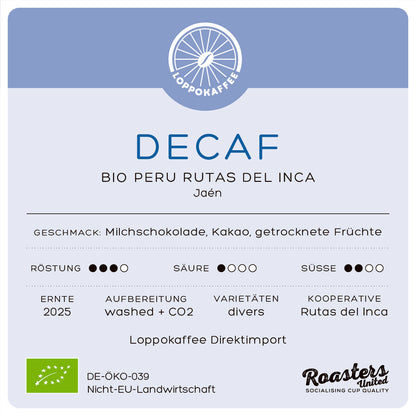 BIO DECAF Peru Rutas del Inca Ernte 2025