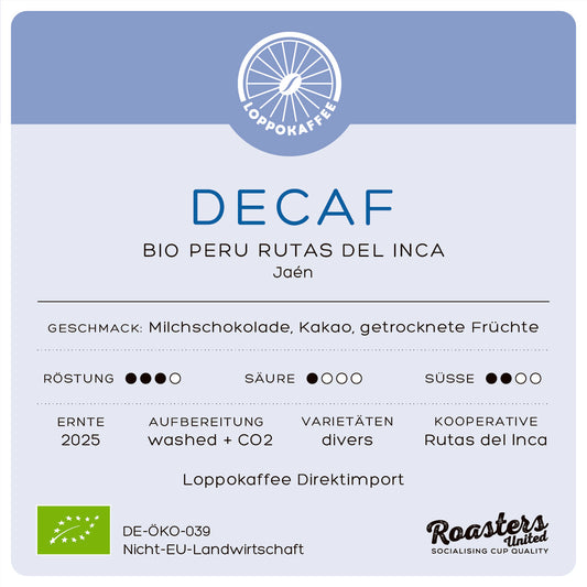 BIO DECAF Peru Rutas del Inca Ernte 2025