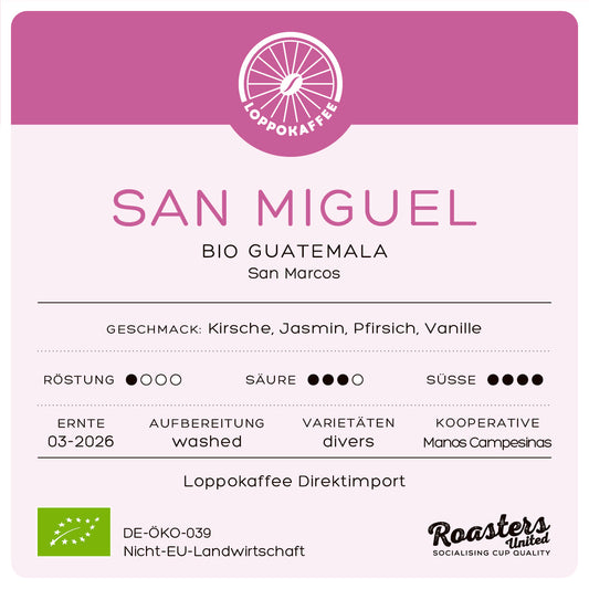 NEU!! BIO SAN MIGUEL GUATEMALA Ernte 2026