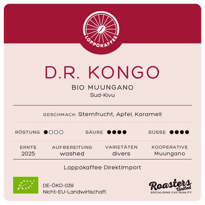 BIO D.R. KONGO MUUNGANO Ernte 2025