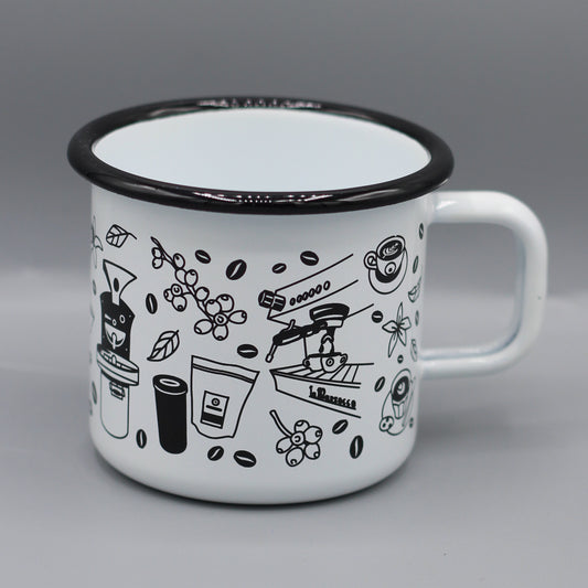 LOPPOKAFFEE EMAILLETASSE SONDEREDITION - LIMITIERT -